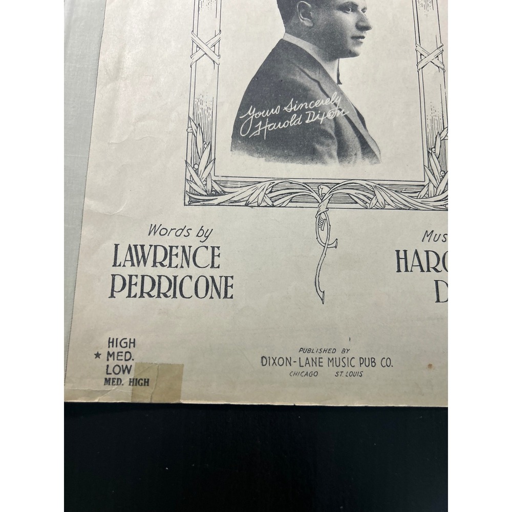 Call Me Back Pal O Mine Waltz Song 1921 Harold Dixon Lawrence Perricone - Picture 8 of 13